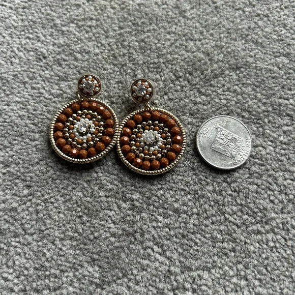 J.Crew Factory Beaded Circle Earrings - Picture 3 of 5